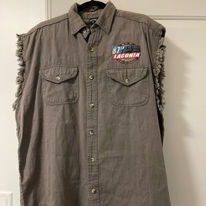 Raw edge, Laconia 2010 Motorcycle Week sleeveless shirt.